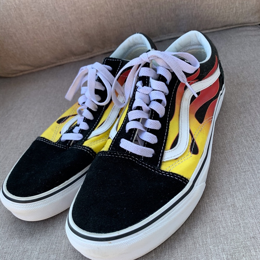 Flame old skool vans